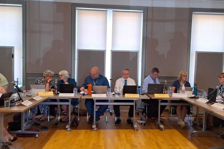 Somerset Council's executive committee met at Frome Town Hall to discuss the Saxonvale site (Image: Somerset Council)