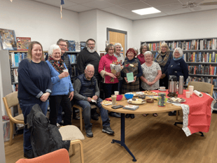Paulton library volunteers thank coordinator for her dedication