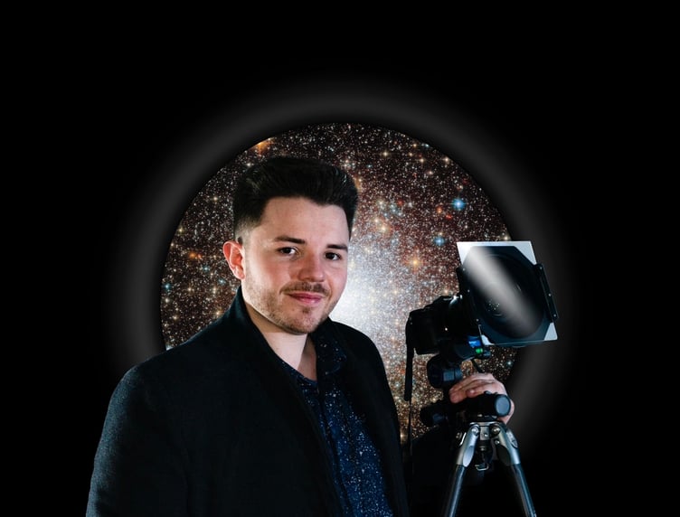 Astrophotographer Josh Dury.    A talented photographer has shown off his stargazing images taken so far this year. Josh Dury, 27, captures cosmic wonders from various locations around the UK. His work this January includes an incredible picture show both the Moon and Venus, and another featuring six planets and the Moon.