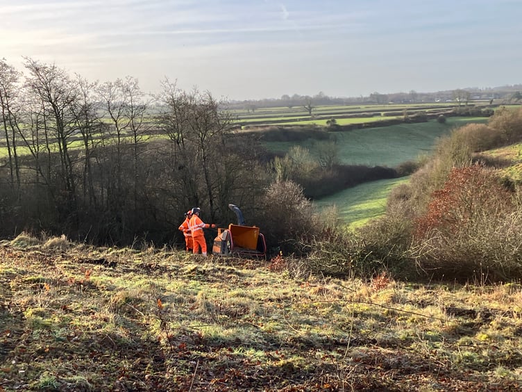 Somer Valley Rediscovered are conducting scrub removal in Midsomer Norton and Haydon Batch over January