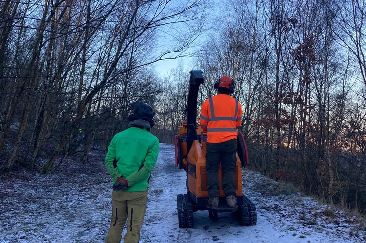 Scrub removal for Midsomer Norton Town Park