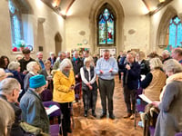 Special service held to mark 20 years of service for Peasedown Vicar