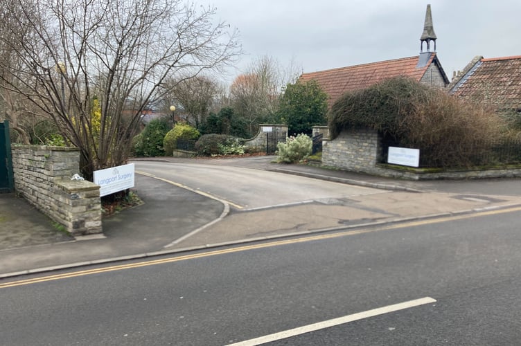 Entrance to Langport Surgery on the A378 North Street in Langport (Photo: Daniel Mumby)