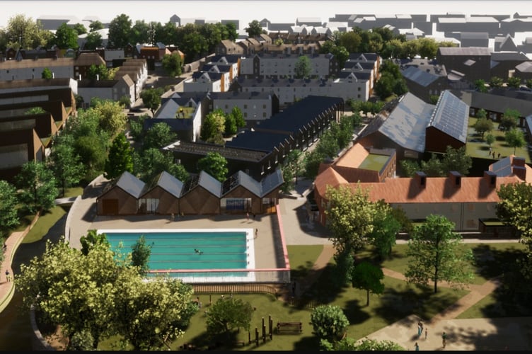 Artist's impression of the Mayday Saxonvale proposals for Frome (Graphic: Mayday Saxonvale )