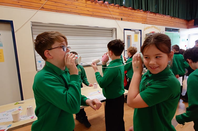 Children from Longvernal School enjoying STEM Week.