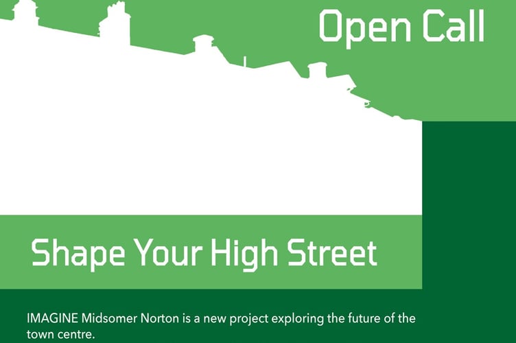Poster for the REIMAGINE Midsomer Norton artist commission