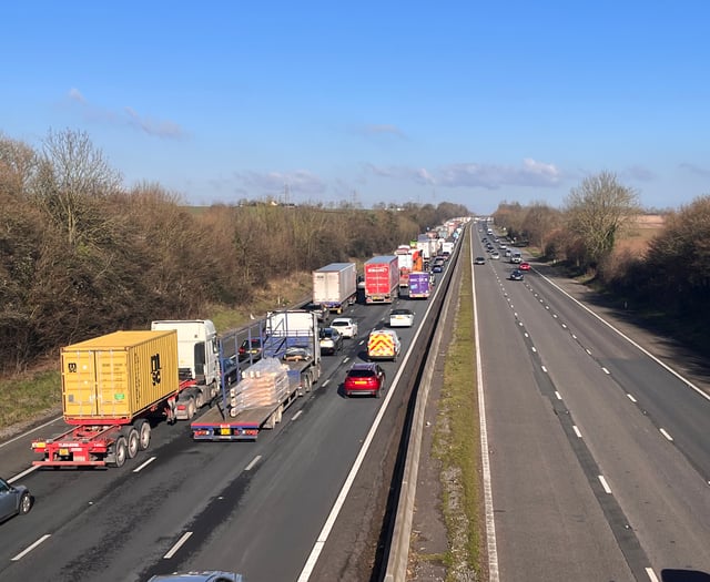 Man, 50s, dies M5 incident involving lorry