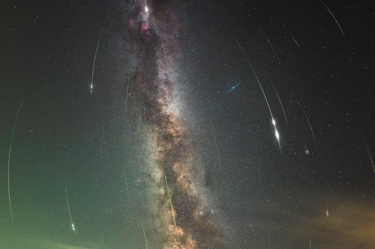 Perseid Meteors over Stonehenge