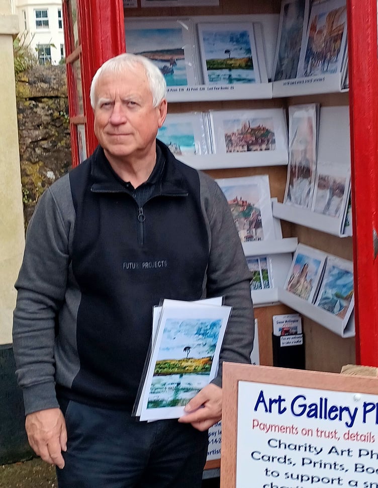 Simon Wellington has offered to have his art used for the IMAGINE Midsomer Norton programme, having been creating art for many years.