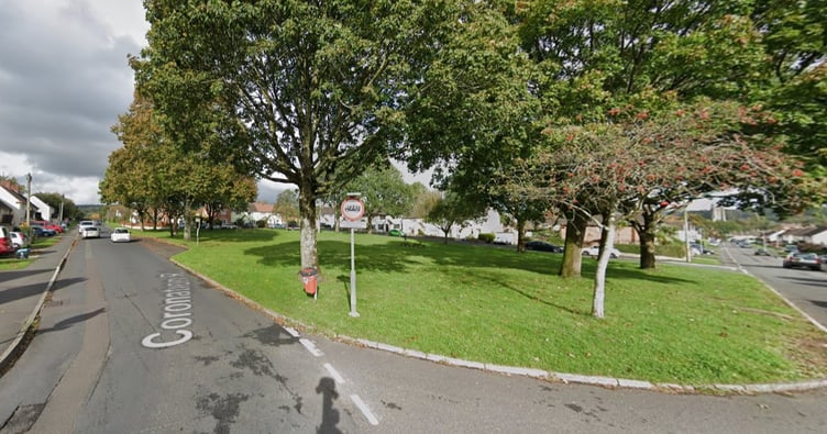 Green space on Coronation Road in Wells