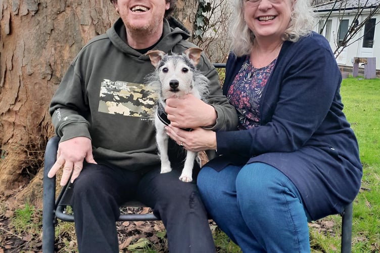 Rodney the rescue dog helps support adults with learning disabilities.