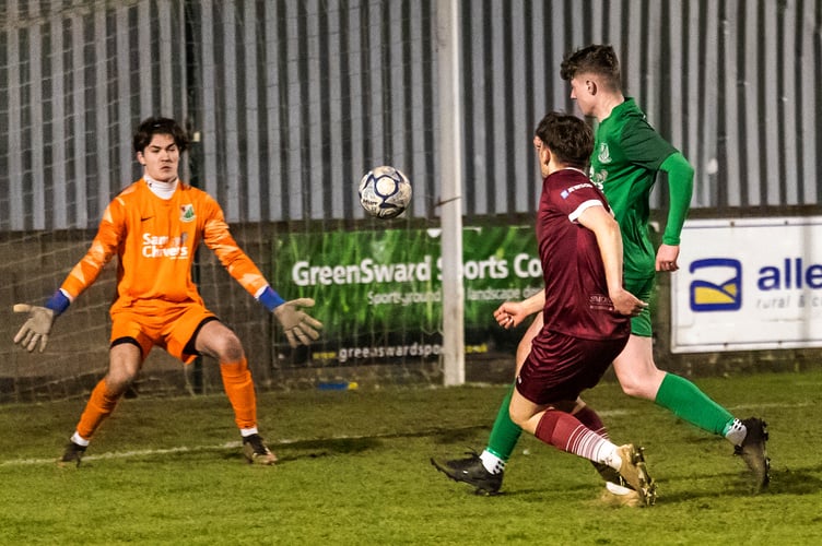 Action from Paulton's home game against Welton