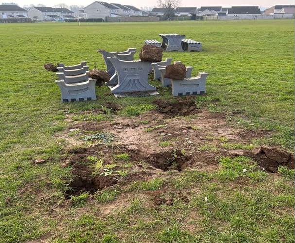 Police are appealing for witnesses regarding vandalism which took place at Westfield Recreation Park.