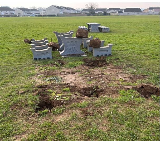 Police are appealing for witnesses regarding vandalism which took place at Westfield Recreation Park.