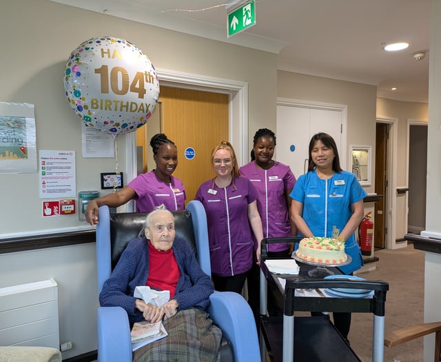 104-year-old care home resident shares secret to long life