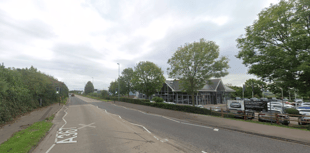 Two people taken to hospital following collision on A367