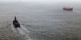 HMS Somerset's crew monitoring Russian task group in UK waters