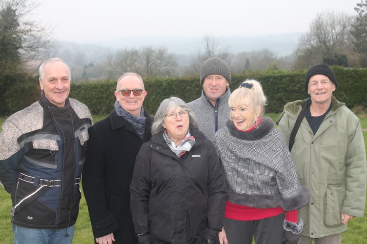 The Peasedown St John War Memorial Trust on their proposed site on Miners Recreation Field.