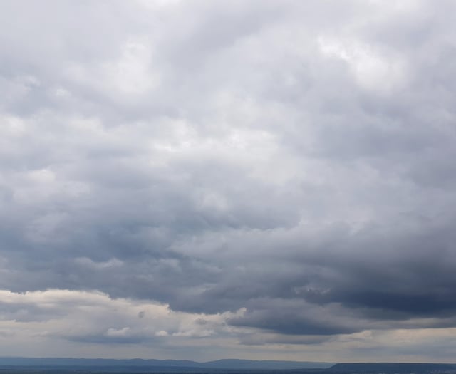 Partly cloudy skies today and patchy rain tomorrow