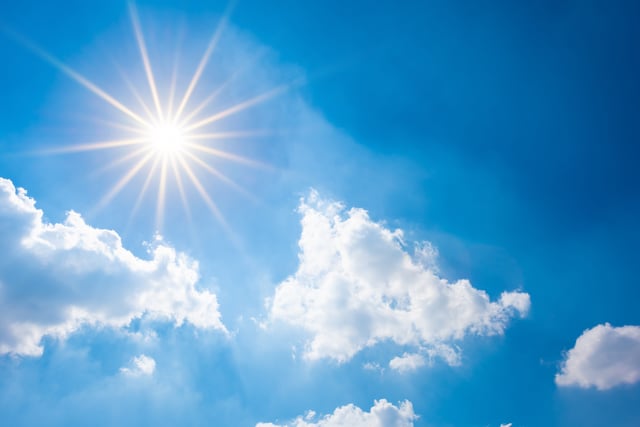 Sunny and breezy with a slight chance of afternoon thunderstorms