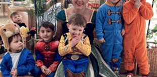 Staff and pupils dress up at nursery to celebrate World Book Day 