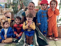 Staff and pupils dress up at nursery to celebrate World Book Day 