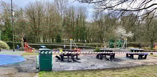 'Sadness' as suspected arson attack destroys new benches at playground