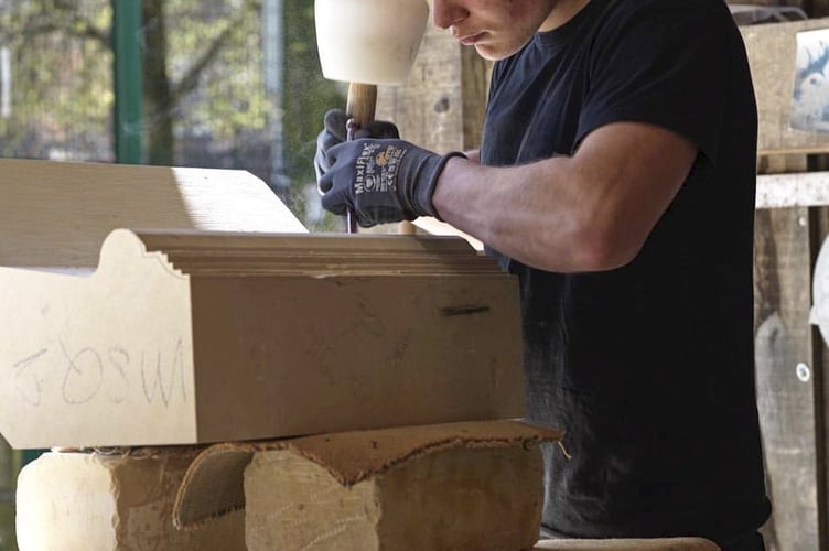 Gen Z stonemason Charlie Gee. Photo released March 10 2025. Meet the Gen Z stonemason who has worked on historical landmarks all around Europe and is set on revolutionising interest in the trade for his young peers. Charlie Gee, 22, is a stonemason who, in the first seven years of his career, has already worked on historical landmarks like the Cologne Cathedral and the Palaces of Justice.At Cologne Cathedral, Charlie worked on the final of eight pinnacles atop one of the site's spires and oversaw the completion of all eight pinnacles for the first time since World War II.Charlie shares his work online with the direct intention of spreading awareness for stonemasonry, as he feels that a lot of people his age don't care or know about the trade anymore.
