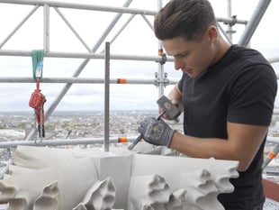 Meet the Gen Z stonemason who restores landmarks damaged in WW2