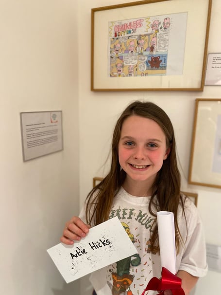 Artie Hicks, from Chew Magna, has been named UK Young Cartoonist of the Year
