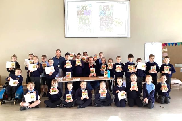 Jim Smith inspires Peasedown St John pupils with writing masterclass