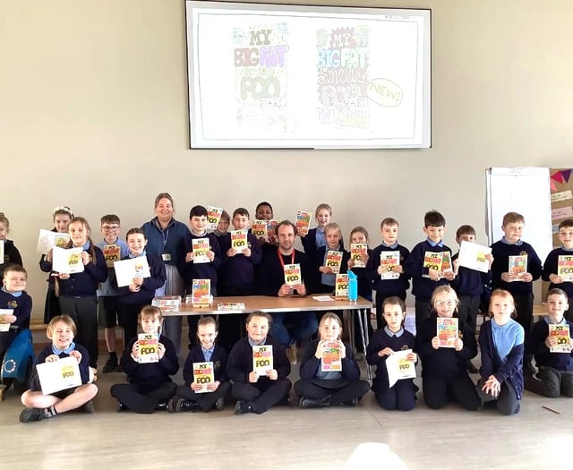 Jim Smith inspires Peasedown St John pupils with writing masterclass
