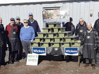 Men's group builds hedgehog boxes to be donated to schools