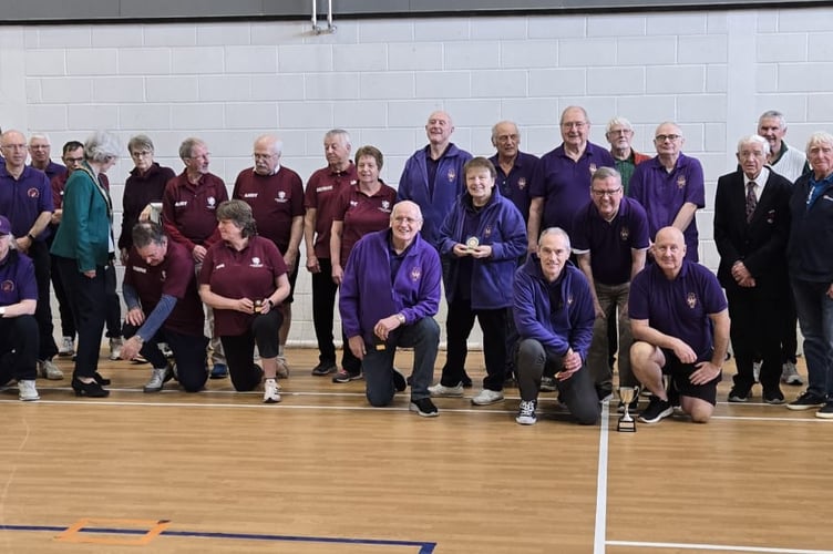 All those who took part in the finale of the Somerset Cricket Foundation walking cricket event at Highbridge