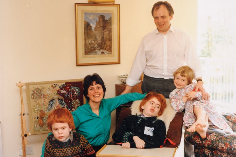 Eddie and Jill Farwell with their children.