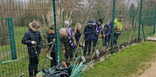 Paulton in Pride plants apple trees