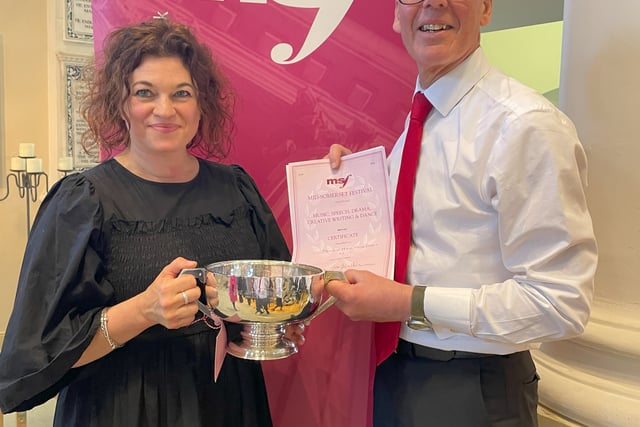 Mendip Male Voice Choir celebrate trophy win at Mid-Somerset Festival