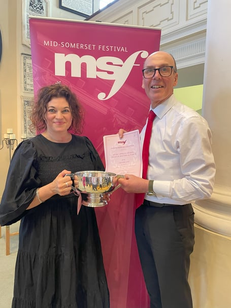 Mendip Male Voice Choir lifted the Arthur Trowbridge Cup with an overall score of 87 per cent.