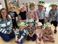 Nursery children shine in Easter Bonnet contest