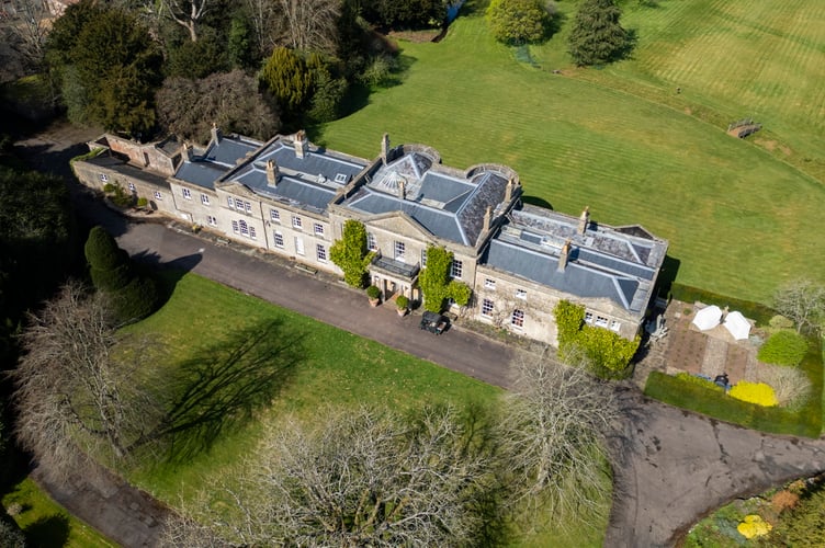 A Georgian stately home where the 'Great British Bake Off' was filmed is on the market for Â£7M. The massive grounds of Harptree Court in Somerset previously hosted the famous Bake Off tent. It features 12 bedrooms, nine bathrooms, 51 acres of grounds with a Victorian stable yard and a treehouse - with a copper bath. Somerset. April 04 2025. Photo released April 7 2025. A Georgian stately home where the 'Great British Bake Off' was filmed is on the market for Â£7M.The massive grounds of Harptree Court in Somerset previously hosted the famous Bake Off tent.It features 12 bedrooms, nine bathrooms, 51 acres of grounds with a Victorian stable yard and a treehouse - with a copper bath.The home was built in 1797 for Joshua Scrope and was designed by Charles Harcourt Masters - an English surveyor and architect in Bath.
