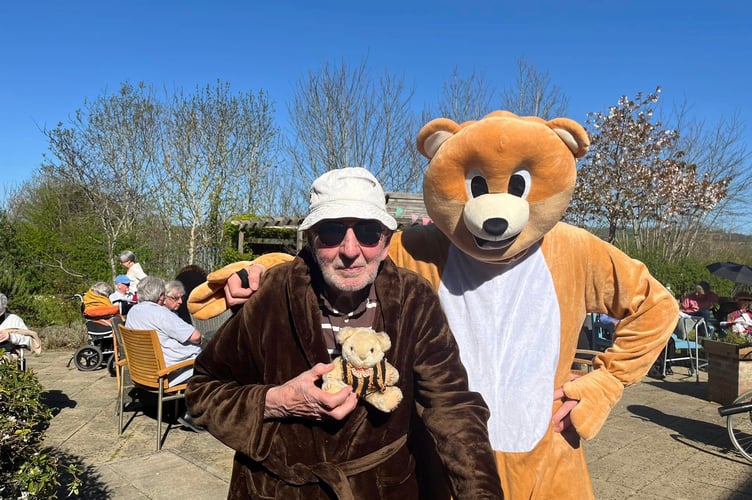 the local community came together at Kingfisher Lodge care home to enjoy a community Teddy Bear Picinc.