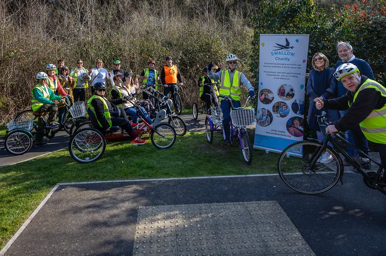 SWALLOW's sponsored cycle raised over £1000 for the charity.