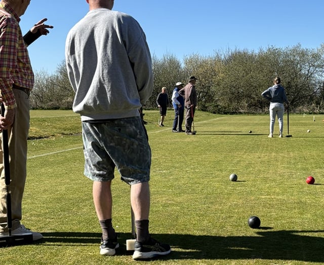 Camerton & Peasedown Croquet Club at 'Sunday best' 