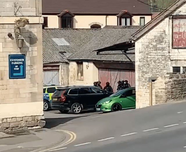 Huge armed police response to firearms incident in Radstock