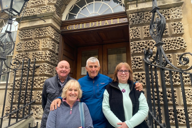 The parents of some of the young adults who use Newton House (left to right) Derek Greenman, Julie Franklin, Richard Franklin, and Wendy Lucas (Image: John Wimperis)