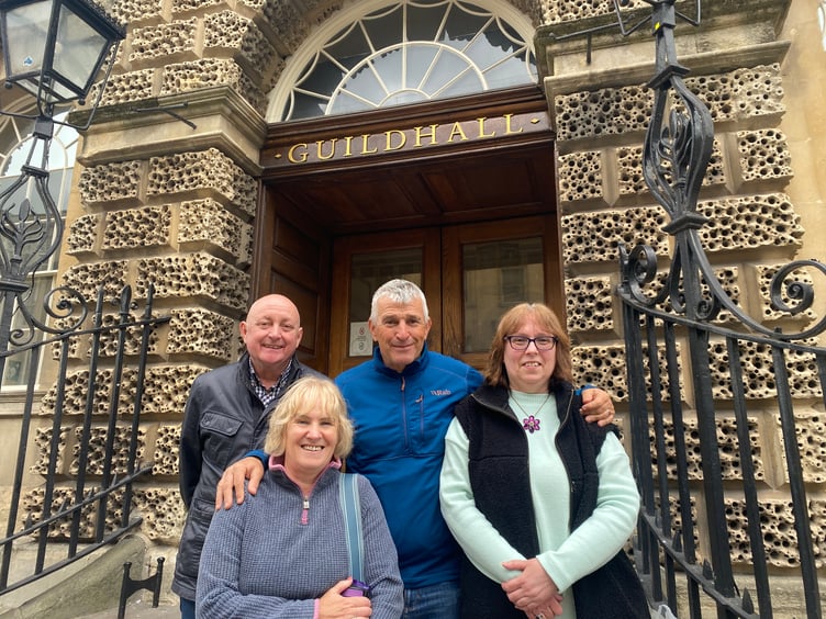The parents of some of the young adults who use Newton House (left to right) Derek Greenman, Julie Franklin, Richard Franklin, and Wendy Lucas (Image: John Wimperis)