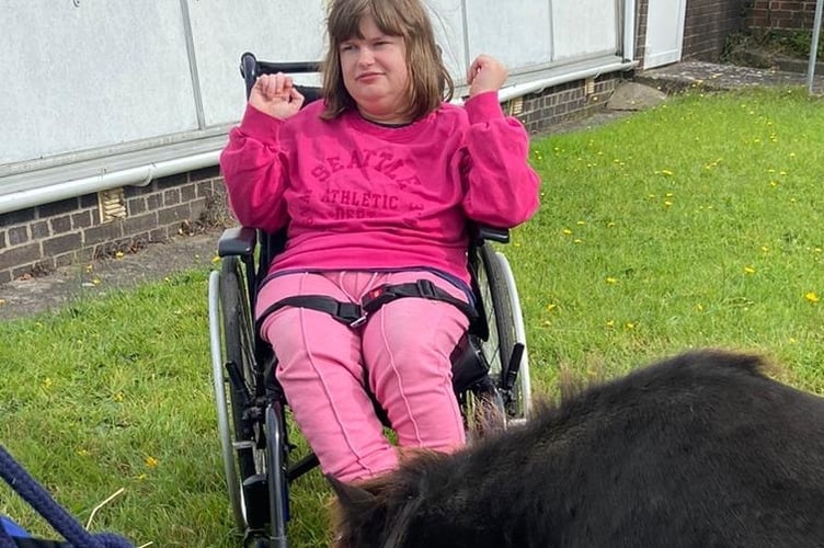 Wendy Lucas' daughter Rhiannon, who uses the respite care service at Newton House (Image: Wendy Lucas)