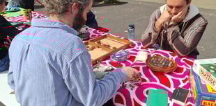 Communal dining at Frome Market