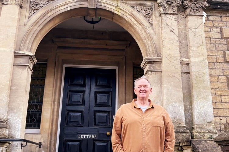 ouncillor Steve Tanner from Frome Town Council outside the town hall
