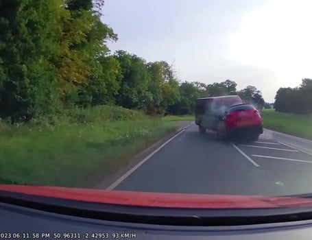 Shocking video shows moment bus is driven into oncoming traffic ...